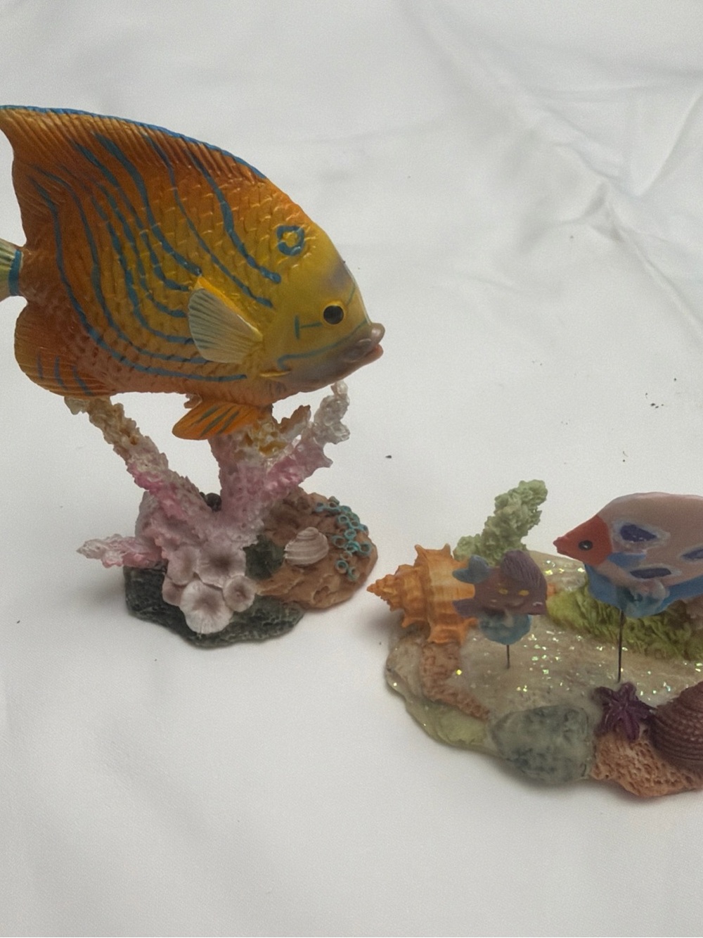 Yellow & Blue Tropical Fish Aquarium Ornament - Brand Unspecified